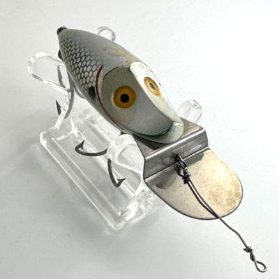 Vintage Heddon Go Deeper River Runt Fishing Lure Gold Eyes Rare SD Color htf
