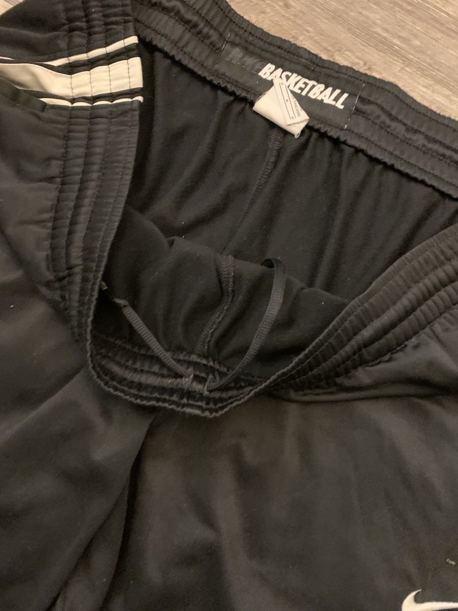 Y2K 2000s Nike Black And White Basketball Track Pants Men's Size