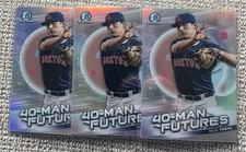 2021 Bowman Chrome Nick Yorke 40-Man Futures #FMF-25 Red Sox Baseball Card Lot