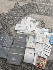 Wii System And Accessories Manuals Lot Video Game Manual Instructions Console 3d