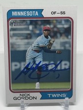 2023 Topps Heritage #158 Nick Gordon SIGNED Kansas City Royals Rare!