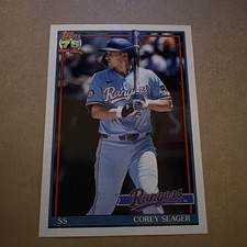 2026 Topps Series 1 Corey Seager 1991 Variation #T91-65 Texas Rangers