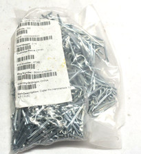 Cotter Pin Hammerlock 1/8" x 1" Carbon Steel Zinc Clear ASME B18.8.1 500 Piece