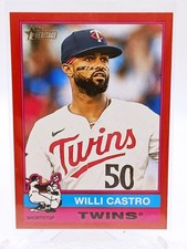 2025 Topps Heritage - Willi Castro #73 Red Border