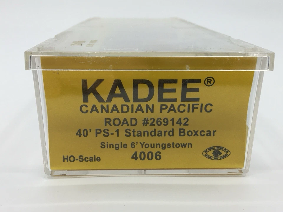 HO Kadee 4006 Canadian Pacific 40’ PS-1 Single Door Boxcar CP Rail #269142 NEW - Image 2 of 2