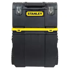 New stanley 3-in-1 rolling tool box organizer portable workshop cart storage Bin