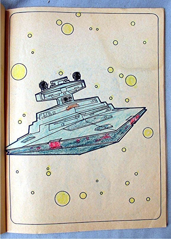 Vintage Star Wars Coloring Book The Empire Strikes Back eBay