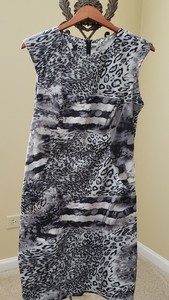 animal print dress size 14