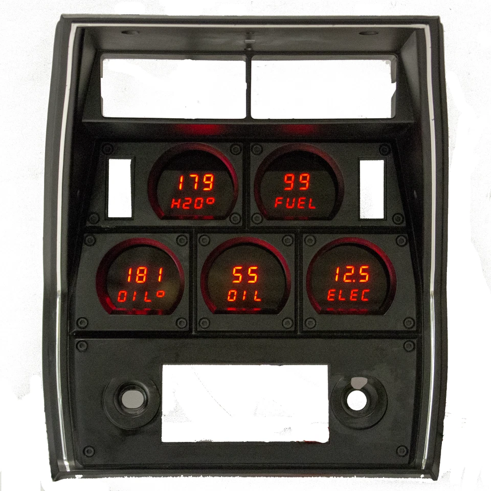 Cuadro de instrumentos medidor de tablero digital LED C3 Corvette 1968-1977 ajuste directo rojo Foto 2 de 4