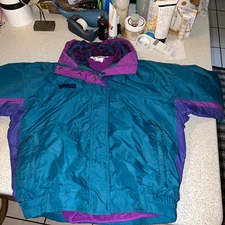 Columbia Bugaboo women’s medium fleece ski jacket coat-VTG