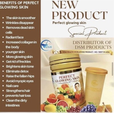 glutathione plus collagen benefits PHYTO Perfect Glowing skin Supplement with L-Glutathione plus Collagen 750G