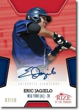 ERIC JAGIELO 2013 Rize Rookie Autograph RED Auto PRODIGY RC #/10