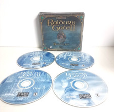Baldur's Gate 2 II: Shadows of Amn (PC, 2000) 4 Disc Set VG Rated T Black Isle