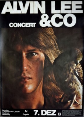 ALVIN LEE - TEN YEARS AFTER - 1974 - Live In Concert Tour - Poster - Heidelberg