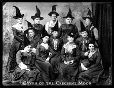 Vintage Creepy Halloween Witch Print Strange Wall Decor Spooky Photo