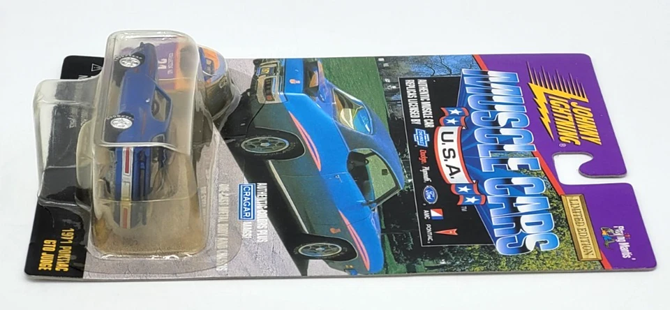 Pontiac GTO Judge 1971 Johnny Lightning Muscle Cars U.S.A. edición limitada azul Foto 4 de 4