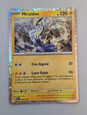 POKEMON MCDONALD CARD PROMO RARE HOLO CARTE MIRAIDON 003/015 M24 JCC FR MINT - Photo 1/2