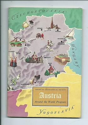 1957 American Geographical Society AUSTRIA history BOOK photos historical places