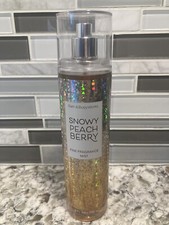 New Bath  Body Works Snowy Peach Berry Fine Fragrance Mist 8 oz Rare