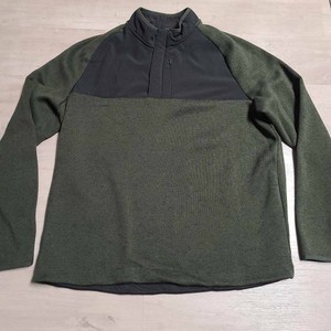 Champion Mens 1/4 Zip Pullover Green Black Color Block ...
