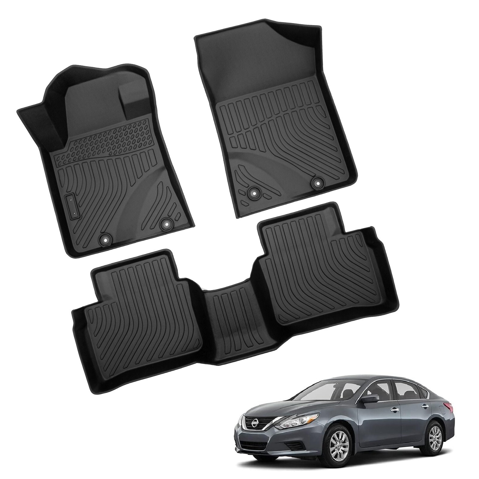 Durable TPE Rubber All Weather Floor Mats for 2014-2015 Nissan Altima Sedan