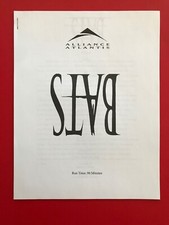 Bats (1999) Original Promotional Media Press Kit
