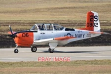 PHOTO  BEECHCRAFT T-34B MENTOR 140802 / 2S-136 (N802HV)  C/N BG-136 BUILT FOR TH