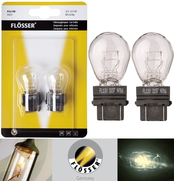Flosser 3157 P27/7W 27/7W Zwei Lampen Bremse Stop Heck Parking Ersetzen Lager-image