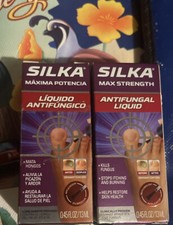 2 Silka Max Strength Antifungal Liquid with Brush Applicator for Toenail Fungal