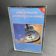 Dire Straits, Brothers In Arms Audio Cassette Tape, 1985 DAMAGED Paper Label
