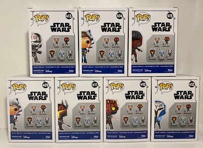 Star Wars: Clone Wars Funko Pop Vinyl (Set of 7) Include Exclusive 