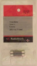 Time-Delay Ceramic 5-Amp 250-Volt MDA Fuses 1-1/4"x1/4" 5A 250V 2/PK