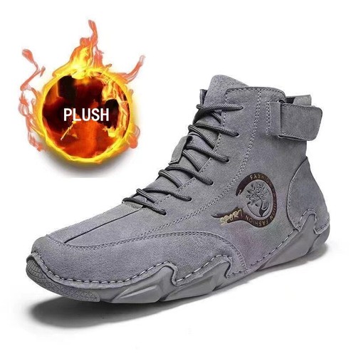 High Quality Men's Suede Ankle Boots Casual Shoes Comfortable Loafers Sneakers - Picture 20 of 24