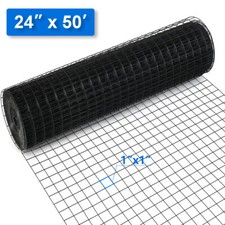 1" Hardware Cloth Welded Wire Mesh Fence Chicken Wire Poultry Fence 24in x50ft 1.10 per foot