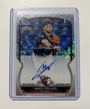 2023 BOWMAN CHROME MAICK COLLADO 1ST PROSPECT SPECKLE REFRACTOR AUTO /299