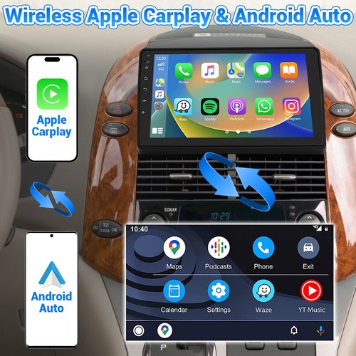 Radio estéreo para automóvil Toyota Sienna 2004-2010 2+32G Android 12 Wifi GPS CarPlay - Imagen 9 de 24