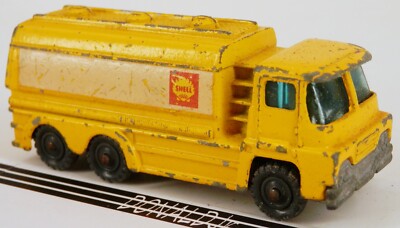 Vintage Husky Guy Warrior Shell Yellow COE Tanker Truck 2 3/4'' Long
