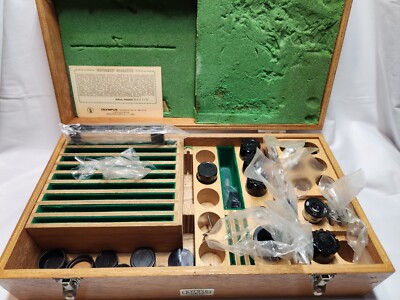 Olympus Tokyo Microscope Parts Accessories Eyepieces 15X 5X Light Filters W/box