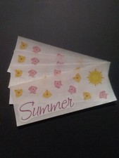 Creative Memories Lot of Four Studio Stickers 2" x 5" Summer