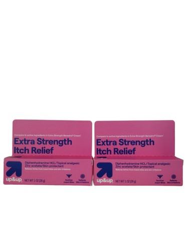2 Pack EXTRA STRENGTH ITCH RELIEF Anti-Itch Topical Analgesic Cream 1 oz 1/27 - Picture 4 of 24