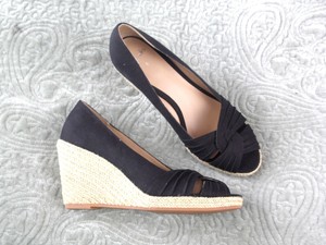 black rope wedges