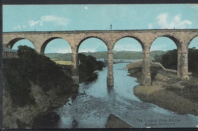 Durham Postkarte - Das Viadukt von der Brücke, Bischof Auckland MB692