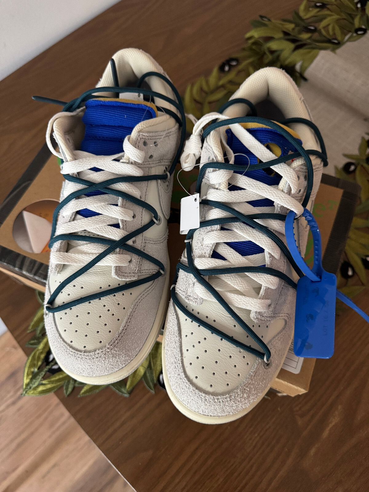 OFF WHITE X NIKE Nike Off White x Dunk Low (lotto 16 di 50) taglia 8 5 100% AUTENTICHE