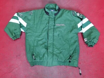 Vintage🗡️ MSU Michigan State Starter Jacket Full Zip Sz L