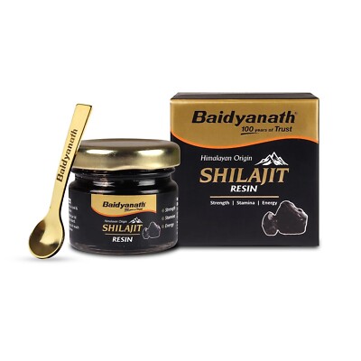 Baidyanath Himalayan Shilajit Resin 20g Rich in Fulvic Acid For Strength, Power