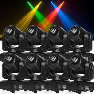 4PCS LED Moving Head Light RGBW Gobo Beam Stage DJ Disco Show DMX Spot Lighting