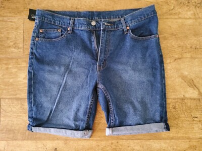 BNWT CHEAP MONDAY JEANS WORN MID BLUE JEAN SHORTS 34 RRP £54 FREE P&P