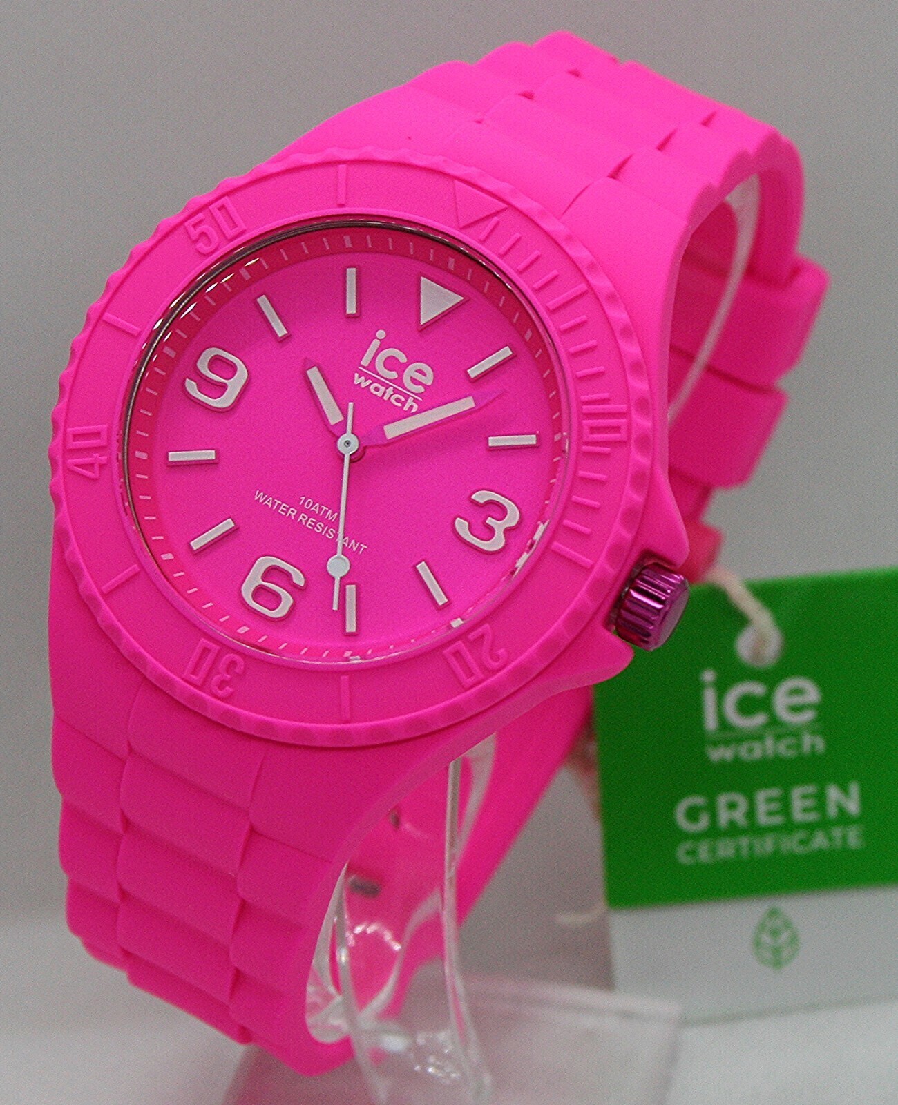 Montre ICE Generation Flashy Pink - Cadran Iridisé, Bracelet Silicone - Étanche 10ATM - Femme