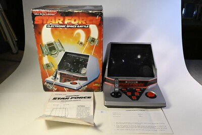 Vintage Boxed Grandstand Star Force tabletop electronic game 1984