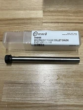 04855 Techniks Straight Shank Collet Chuck 1/2” Shank ER11 W/ Hex Nut 140mm Long